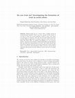 Research paper thumbnail of Do You Trust Me? Investigating the Formation of Trust in Social Robots