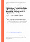 Research paper thumbnail of El General frente a la Sinarquía. El discurso de Carlos Disandro en la formación de la Concentración Nacionalista Universitaria y su impacto en el peronismo