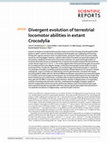 Research paper thumbnail of Divergent evolution of terrestrial locomotor abilities in extant Crocodylia