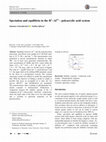 Research paper thumbnail of Speciation and equilibria in the H+–Al3+ - polyacrylic acid system