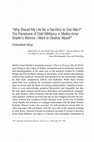 Research paper thumbnail of "Why Should My Life Be a Sacrifice to One Man?" The Paradoxes of Dalit Militancy in Malika Amar Shaikh's Memoir I Want to Destroy Myself 1