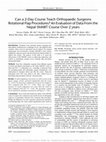 Research paper thumbnail of Can a 2-Day Course Teach Orthopaedic Surgeons Rotational Flap Procedures? An Evaluation of Data From the Nepal SMART Course Over 2 years