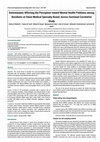 Research paper thumbnail of Determinants Affecting the Perception toward Mental Health Problems among Residents at Oman Medical Specialty Board; Across Sectional Correlative Study