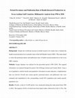 Research paper thumbnail of Period-prevalence and Publication Rate of Health Research Productivity in Seven Arabian Gulf Countries: Bibliometric Analysis from 1996 to 2018