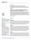 Research paper thumbnail of Exploring parents’ views of the use of narratives to promote childhood vaccination online