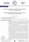 Research paper thumbnail of Application of shock wave therapy in the treatment of calcific tendinopathies