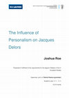 Research paper thumbnail of The Influence of Personalism on Jacques Delors (MA thesis)