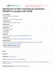 Research paper thumbnail of Mechanism of DNA unwinding by hexameric MCM8-9 in complex with HROB