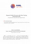 Research paper thumbnail of Tempered Stable Processes with Time Varying Exponential Tails