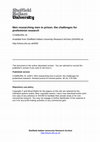 Research paper thumbnail of Men Researching Men in Prison: The Challenges for Profeminist Research