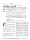 Research paper thumbnail of The impact of Put Prevention into Practice on selected clinical preventive services in five Texas sites