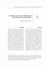 Research paper thumbnail of Principios-guía y leyes fundamentales en la metateoría estructuralista