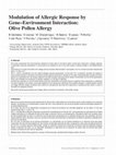 Research paper thumbnail of Modulation of allergic response by gene-environment interaction: olive pollen allergy