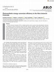 Research paper thumbnail of Photosynthetic energy conversion efficiency in the West Antarctic Peninsula