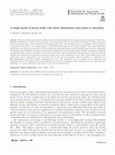 Research paper thumbnail of A simple model of porous media with elastic deformations and erosion or deposition