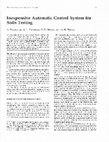 Research paper thumbnail of Inexpensive Automatic Control System for Soils Testing