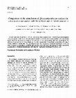 Research paper thumbnail of Comparison of the stimulation of glycosaminoglycan synthesis in cultures of mononuclear cells from blood and of fibroblastic cells