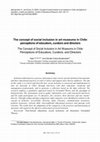 Research paper thumbnail of The Concept of Social Inclusion in Art Museums in Chile: Perceptions of Educators, Curators, and Directors