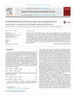 Research paper thumbnail of Oxidation behaviour of SiC/SiC ceramic matrix composites in air