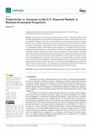 Research paper thumbnail of Productivity vs. Evenness in the U.S. Financial Market: A Business Ecosystem Perspective