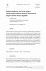 Research paper thumbnail of Political Authority and Local Agency: Cilicia Pedias and Syria between the Seleucid Empire and the Roman Republic