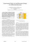 Research paper thumbnail of Experimental Study on Load Resistance Design of a Differential Rectenna