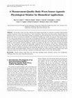 Research paper thumbnail of Measurement of a body-worn triaxial sensor for electromagnetic field and exposure assessment