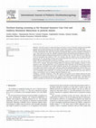 Research paper thumbnail of Newborn hearing screening at the Neonatal Intensive Care Unit and Auditory Brainstem Maturation in preterm infants