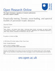 Research paper thumbnail of Empirically testingTonnetz, voice-leading, and spectral models of perceived triadic distance