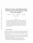 Research paper thumbnail of Poincaré Series and Deformations of Gorenstein Local Algebras