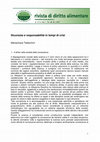 Research paper thumbnail of Sicurezze e responsabilità in tempo di crisi