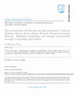 Research paper thumbnail of Direcionamento das Escolas na Aprendizagem: Liderança e Mudança da Dinâmica Através da Inovação TecnológicaToward Learning Schools: Building leadership and change momentum through technology innovation