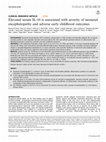 Research paper thumbnail of Elevated serum IL-10 is associated with severity of neonatal encephalopathy and adverse early childhood outcomes