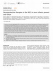 Research paper thumbnail of Neuroprotective therapies in the NICU in term infants: present and future