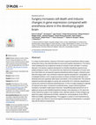 Research paper thumbnail of Surgery increases cell death and induces changes in gene expression compared with anesthesia alone in the developing piglet brain