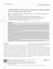 Research paper thumbnail of Partial Atrophy of The Pancreas in Endoscopic Ultrasonography may be a Sign of Pancreatic Cancer