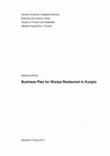 Research paper thumbnail of Business Plan for Sherpa Restaurant in Kuopio