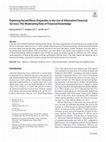 Research paper thumbnail of Exploring Racial/Ethnic Disparities in the Use of Alternative Financial Services: The Moderating Role of Financial Knowledge