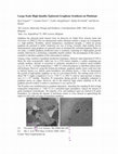 Research paper thumbnail of Large-Scale High-Quality Epitaxial Graphene Synthesis on Platinum