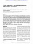 Research paper thumbnail of Circular code motifs in the ribosome: a missing link in the evolution of translation?