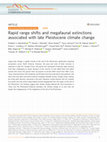 Research paper thumbnail of Rapid range shifts and megafaunal extinctions associated with late Pleistocene climate change