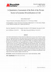 Research paper thumbnail of A Quantitative Assessment of the Role of the Private Sector in Economic Diversification in UAE