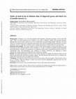 Research paper thumbnail of Study on lead levels in infusion time of imported green and black tea (Camellia sinensis L)