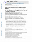 Research paper thumbnail of Growth of liver allografts over time in pediatric transplant recipients