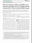 Research paper thumbnail of Pharmacokinetics, Safety, and Efficacy of Glecaprevir/Pibrentasvir in Children With Chronic HCV: Part 2 of the DORA Study