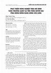 Research paper thumbnail of Phát Triển Nông Nghiệp Theo Mô Hình Tăng Trưởng Xanh Tại Tiểu Vùng Duyên Hải Phía Đông Đồng Bằng Sông Cửu Long