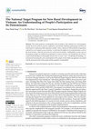 Research paper thumbnail of The National Target Program for New Rural Development in Vietnam: An Understanding of People’s Participation and Its Determinants