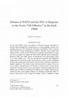 Research paper thumbnail of Debates at NATO and the EEC in Response to the Soviet “Oil Offensive” in the Early 1960s.