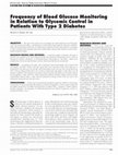 Research paper thumbnail of Frequency of blood glucose monitoring in relation to glycaemic control