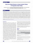 Research paper thumbnail of Early Post-Stroke Seizures in Acute Ischemic Stroke: A Prospective Cohort Study